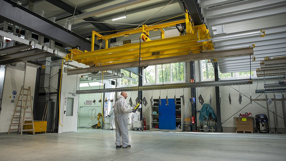 Neue Halle Pulver Und Lackieren2